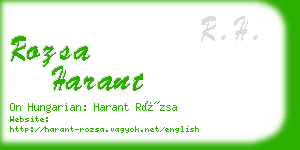 rozsa harant business card